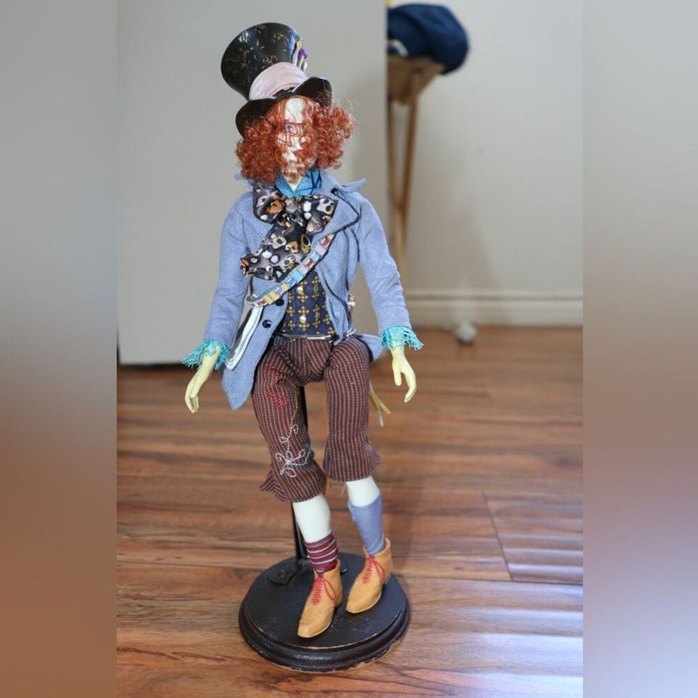 Mad Hatter Inspired Doll with Blue Jacket - Picture 5 of 8